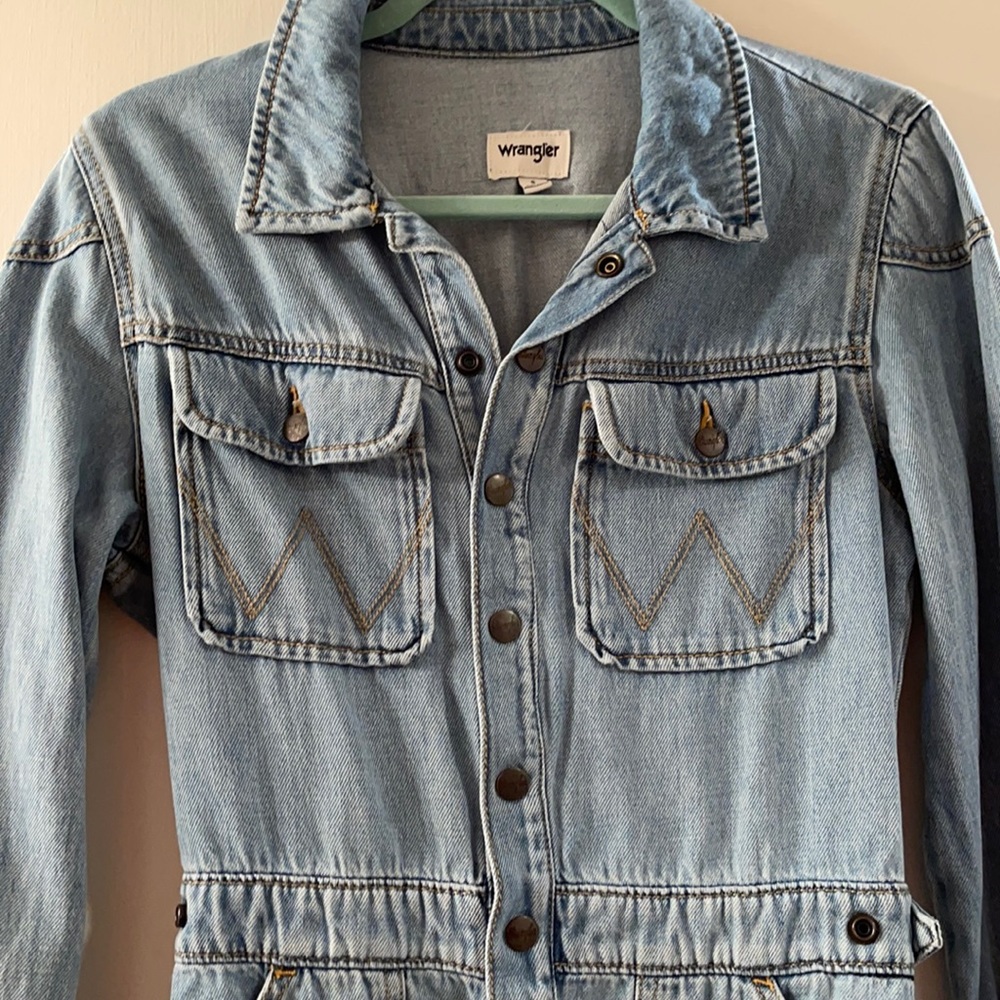 Wrangler long sleeve denim Romper
